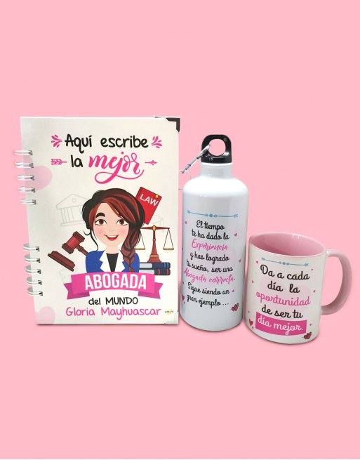 pack regalo abogada personalizada con dibujo pack regalo abogada personalizada con dibujo