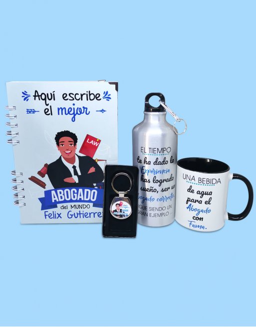 pack regalo personalizado abogado con dibujo pack regalo personalizado abogado con dibujo