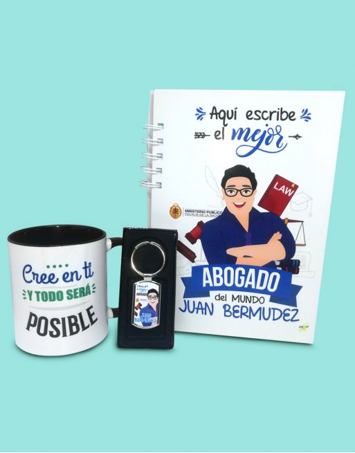 pack regalo personalizado abogado con dibujo pack regalo personalizado abogado con dibujo