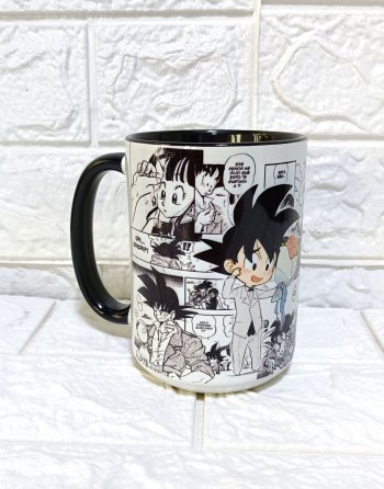 taza personalizada de goku casado