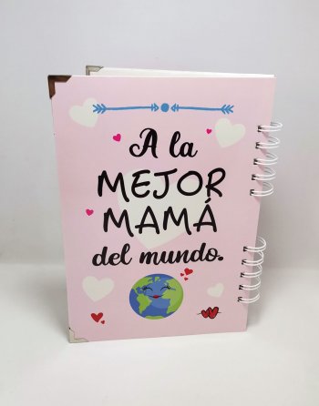 cuaderno personalizado para la mejor mamá del mundo