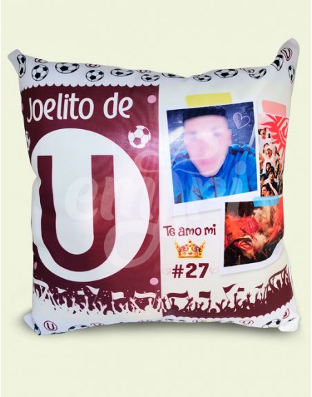 almohada equipo de fútbol personalizado